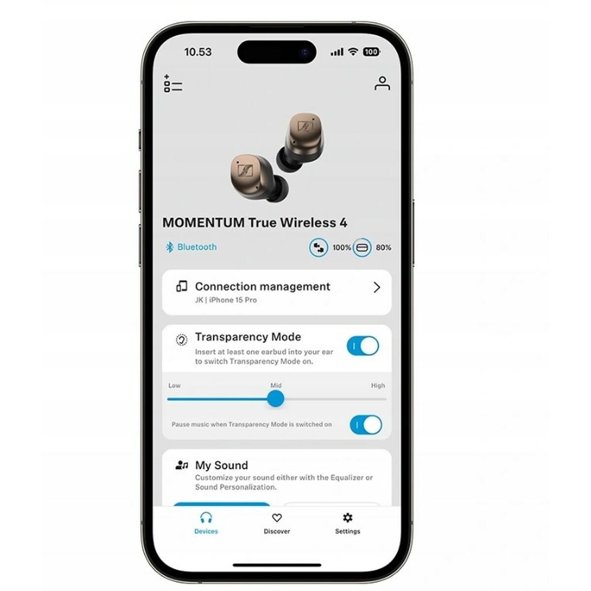Ακουστικά in Ear Bluetooth Sennheiser Momentum True Wireless 4 Μπεζ Αργυρό Ακουστικά in Ear Bluetooth Sennheiser Momentum True Wireless 4 Μπεζ Αργυρό