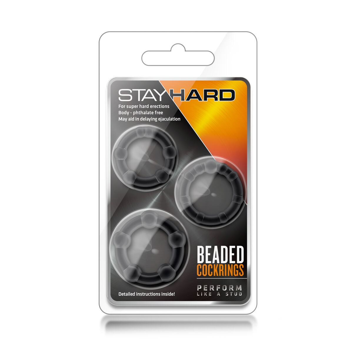 Δαχτυλίδι Πέους Πακέτο Blush Stay Hard Μαύρο Δαχτυλίδι Πέους Πακέτο Blush Stay Hard Μαύρο