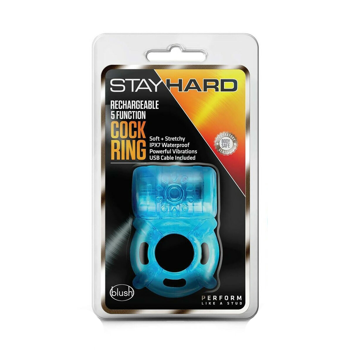Δαχτυλίδι Πέους Πακέτο Blush Stay Hard Μπλε Δαχτυλίδι Πέους Πακέτο Blush Stay Hard Μπλε
