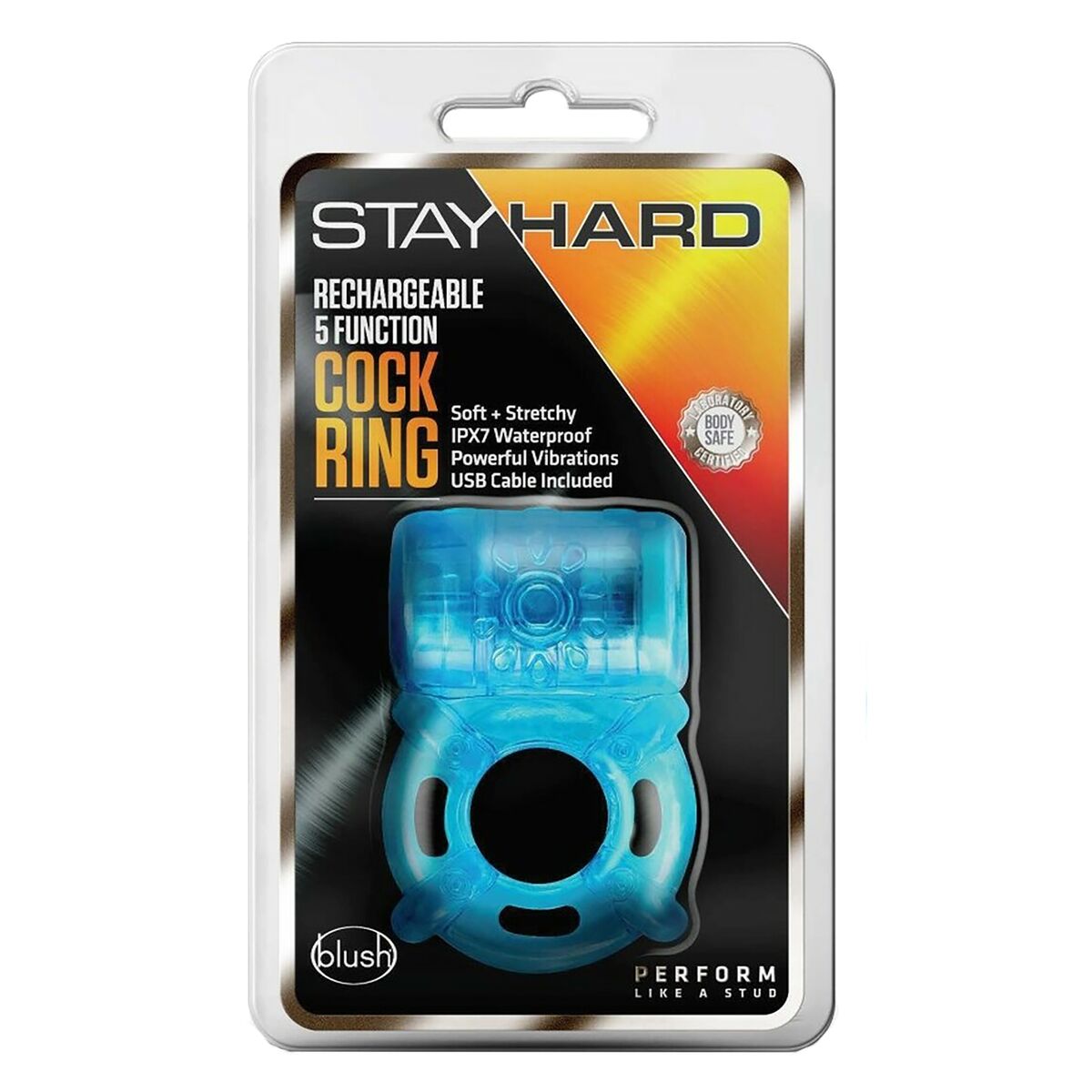 Δαχτυλίδι Πέους Πακέτο Blush Stay Hard Μπλε Δαχτυλίδι Πέους Πακέτο Blush Stay Hard Μπλε