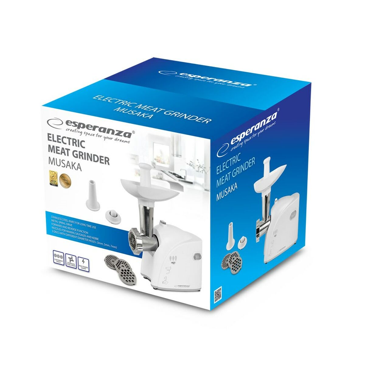 Κρεατομηχανή Esperanza EKM032 Λευκό 2200 W Κρεατομηχανή Esperanza EKM032 Λευκό 2200 W