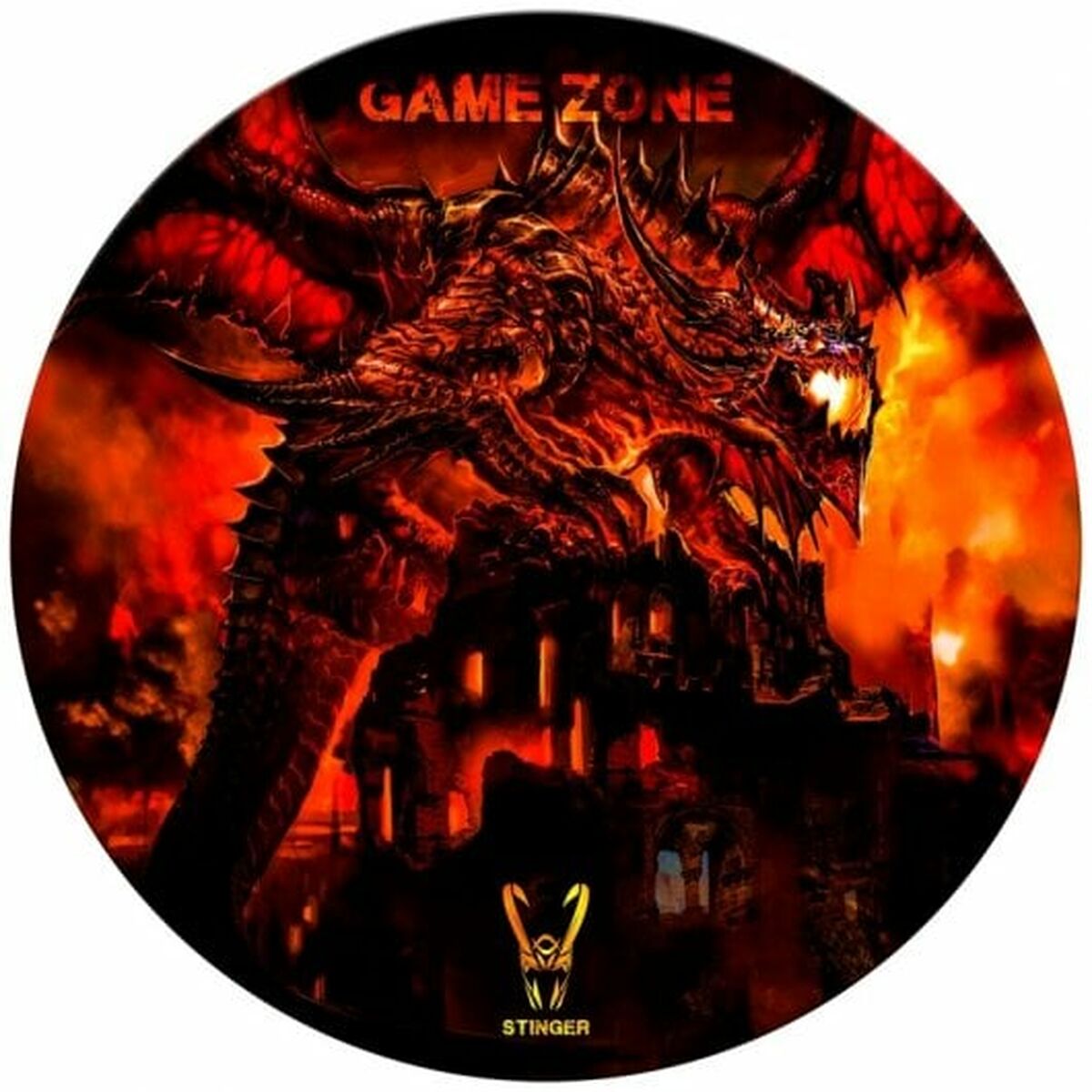 Pad για Gaming Woxter GM26-066 Κόκκινο Ø 120 cm Ύφασμα Πολυανθρακικό