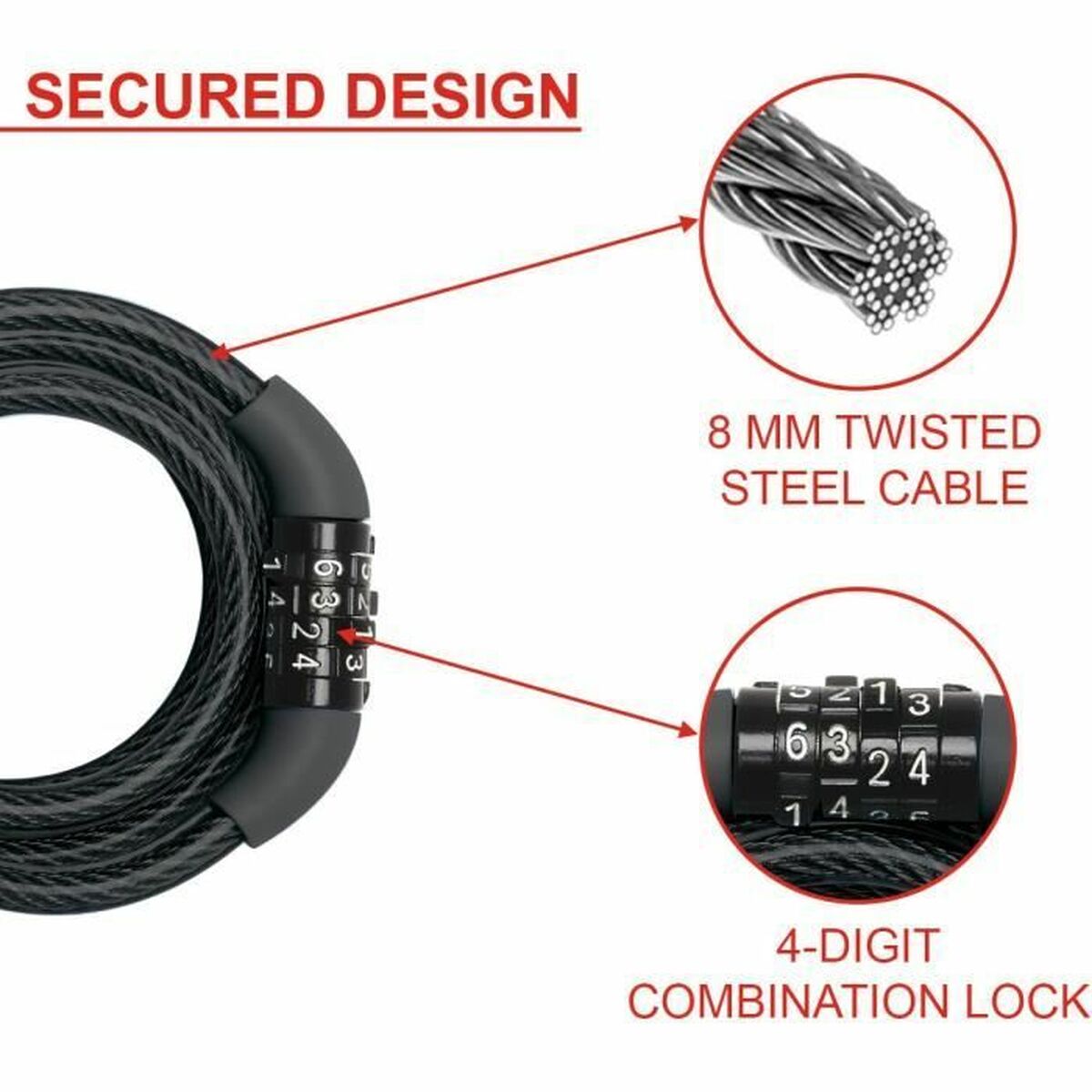 Αλυσίδα με λουκέτο Master Lock Αλυσίδα με λουκέτο Master Lock