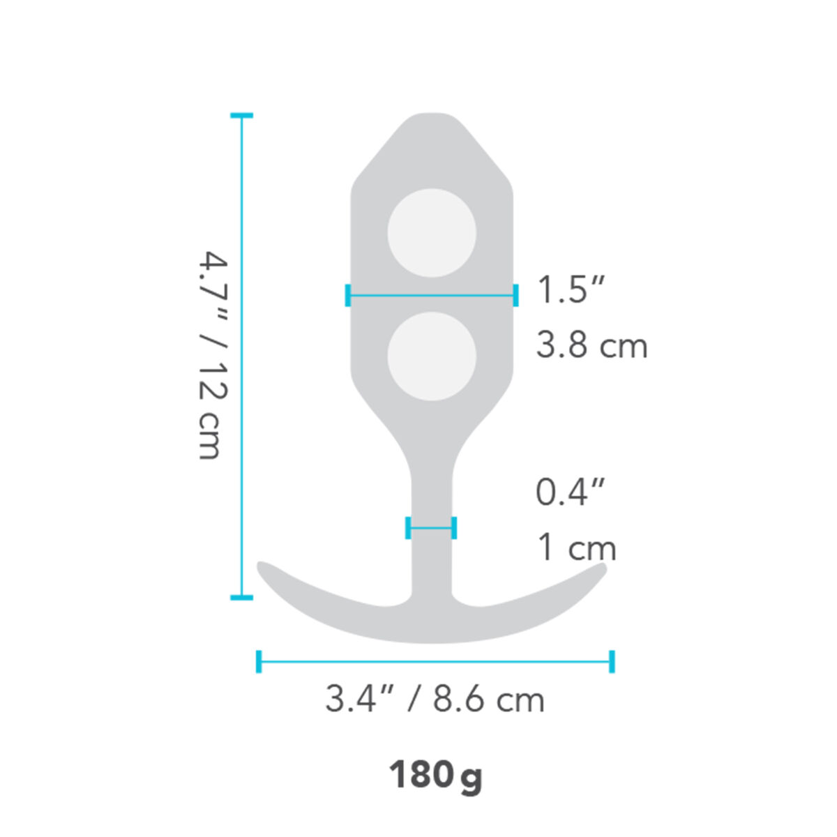 Πρωκτικό Plug B-Vibe SNUG PLUG 3 Μαύρο