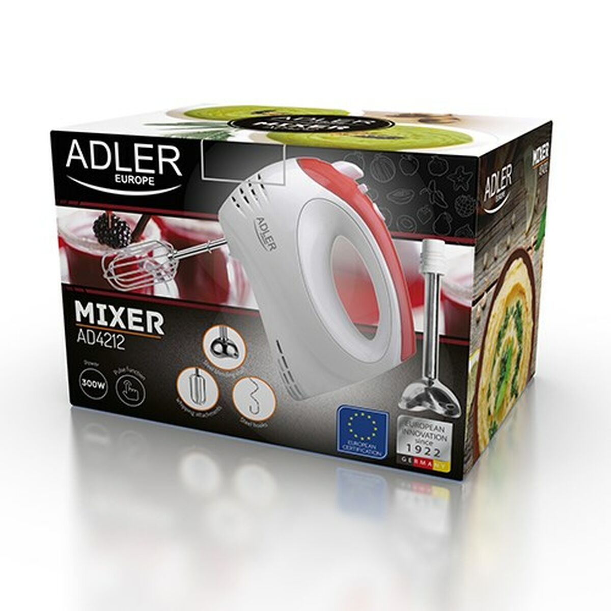 Μίξερ με Αναδευτήρες Adler AD 4212 Ανοξείδωτο ατσάλι Πλαστική ύλη Μίξερ με Αναδευτήρες Adler AD 4212 Ανοξείδωτο ατσάλι Πλαστική ύλη