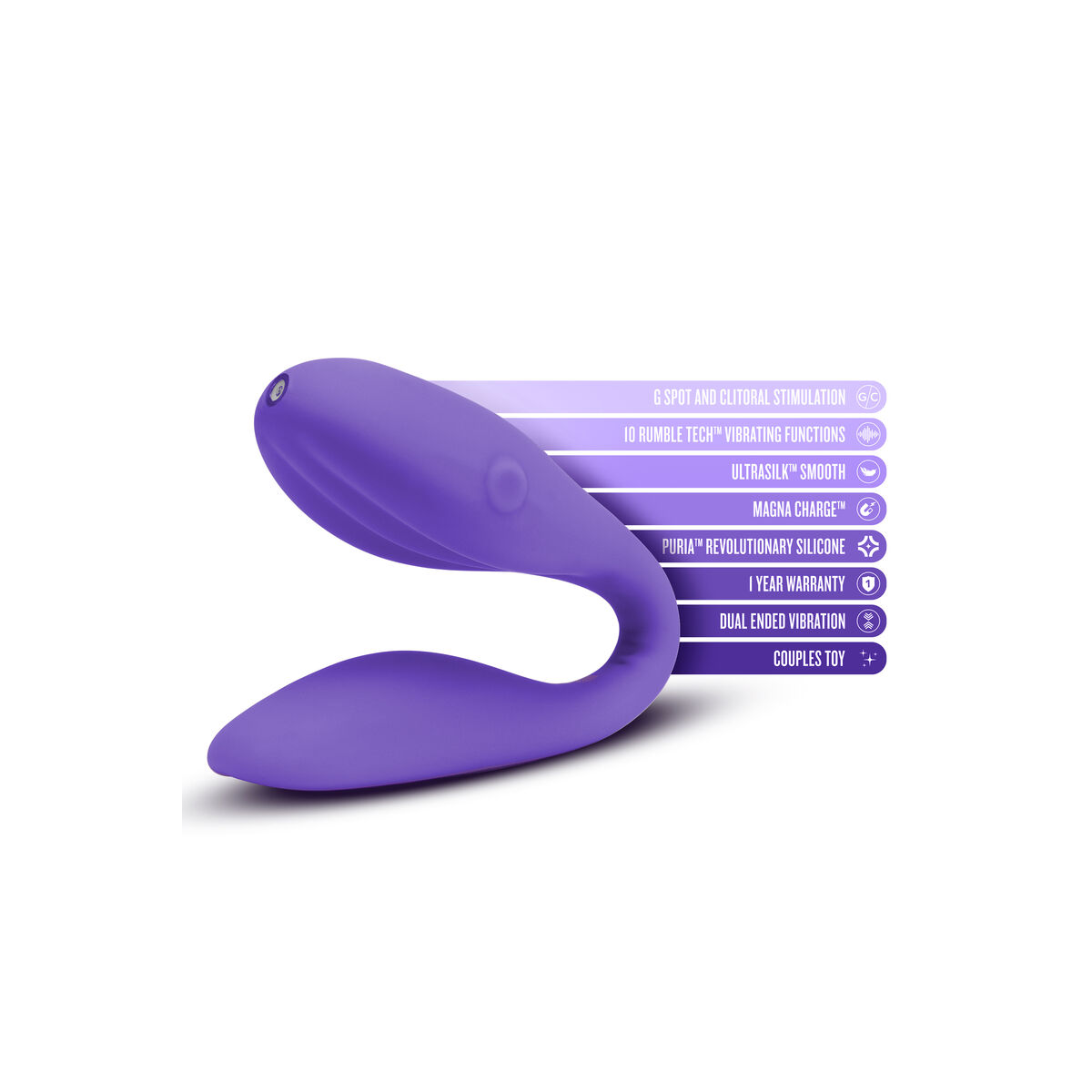 Συσκευή Δόνησης για Μασάζ Couples Massager Blush Wellness Μωβ Συσκευή Δόνησης για Μασάζ Couples Massager Blush Wellness Μωβ