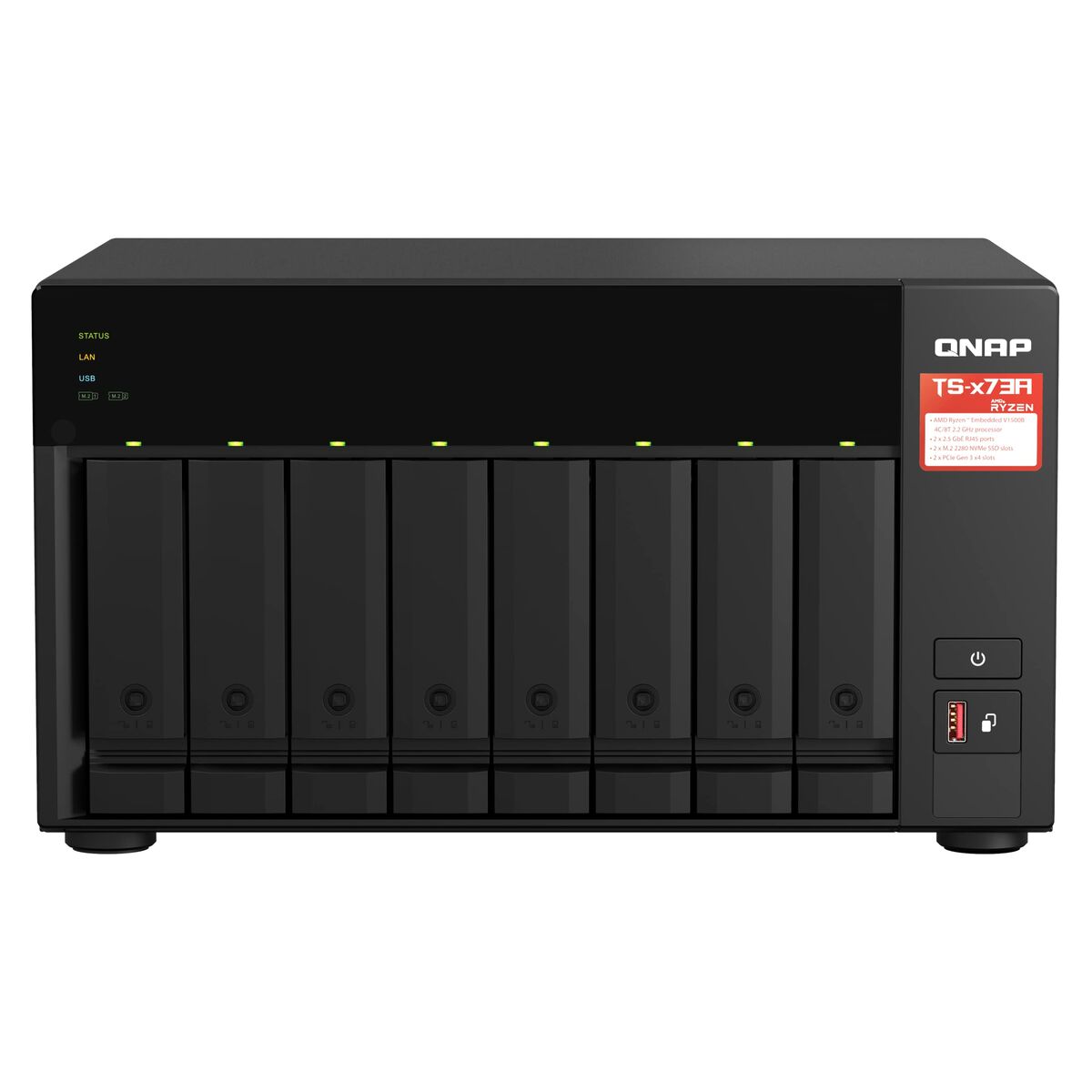 Αποθήκευση Δικτύου Qnap TS-873A-SW5T Μαύρο Αποθήκευση Δικτύου Qnap TS-873A-SW5T Μαύρο