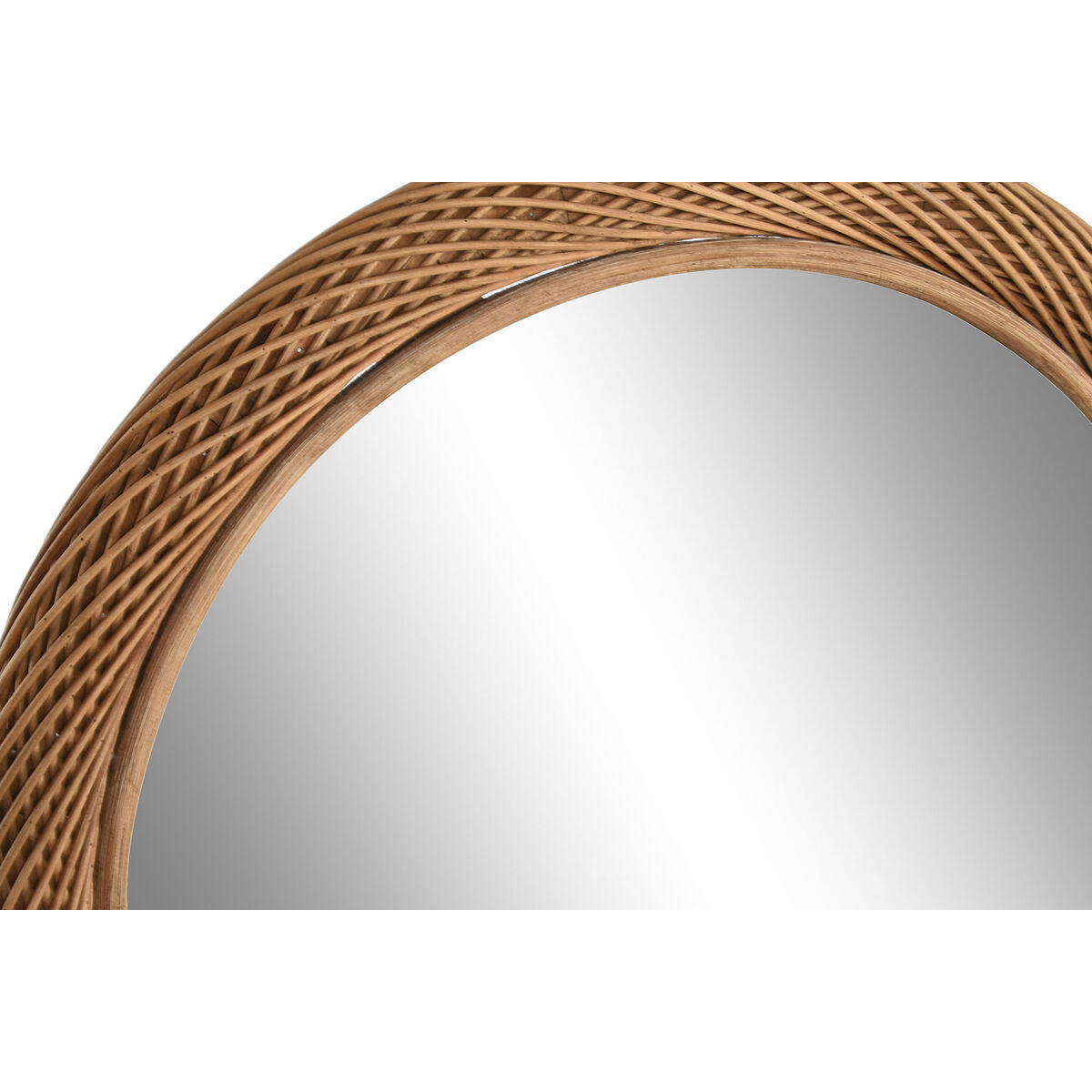 Τοίχο καθρέφτη Home ESPRIT Ανοιχτό καφέ Φυσικό Urban 72 x 7 x 72 cm