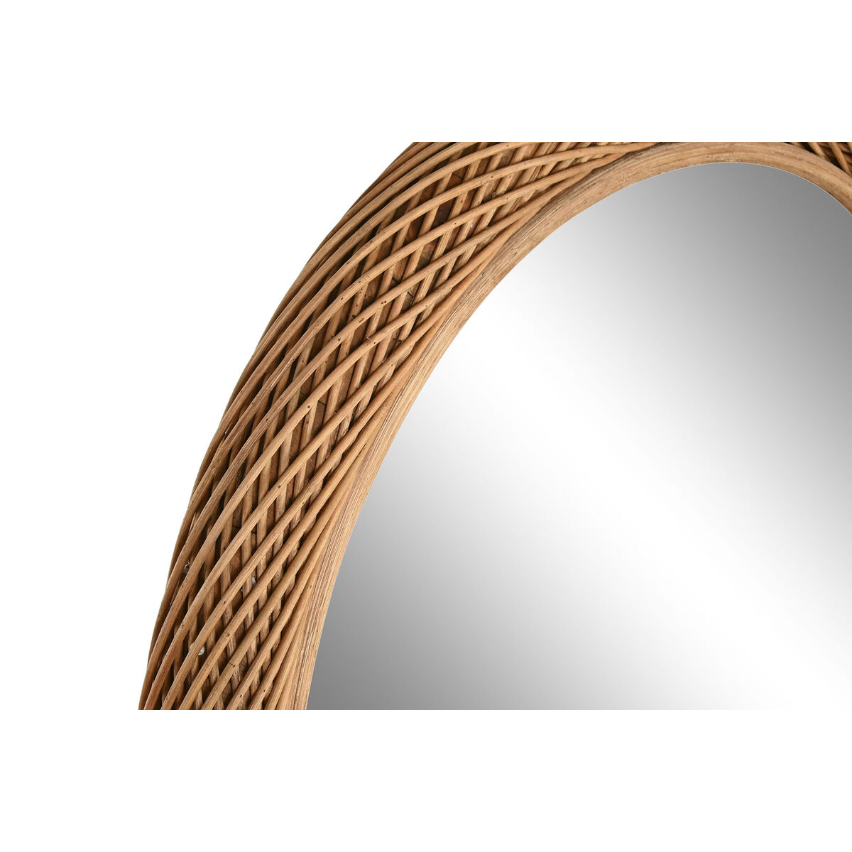 Τοίχο καθρέφτη Home ESPRIT Ανοιχτό καφέ Φυσικό Urban 72 x 7 x 72 cm