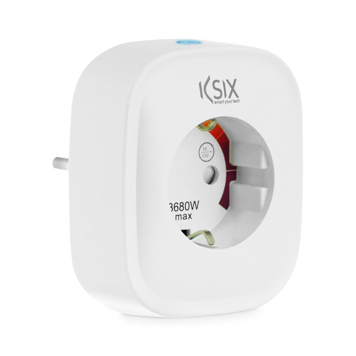 Έξυπνο Βύσμα KSIX Smart Energy Slim WIFI 250V Λευκό Έξυπνο Βύσμα KSIX Smart Energy Slim WIFI 250V Λευκό