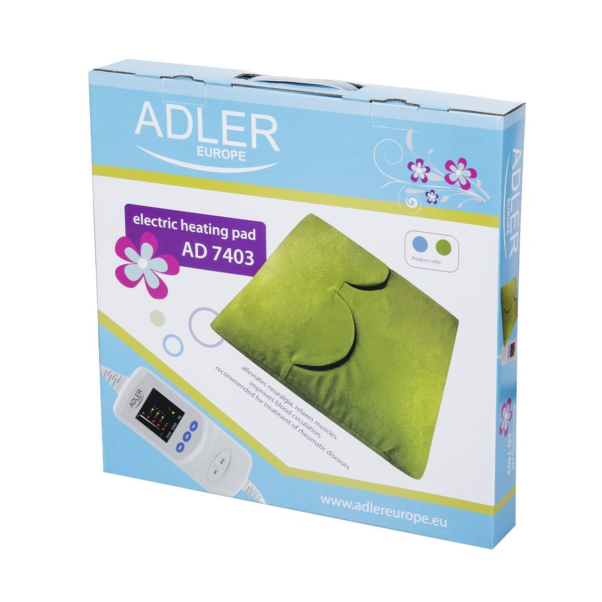 Ηλεκτρική Κουβέρτα Adler AD 7403 zielona Πράσινο 30 x 20 x 15 cm Ηλεκτρική Κουβέρτα Adler AD 7403 zielona Πράσινο 30 x 20 x 15 cm