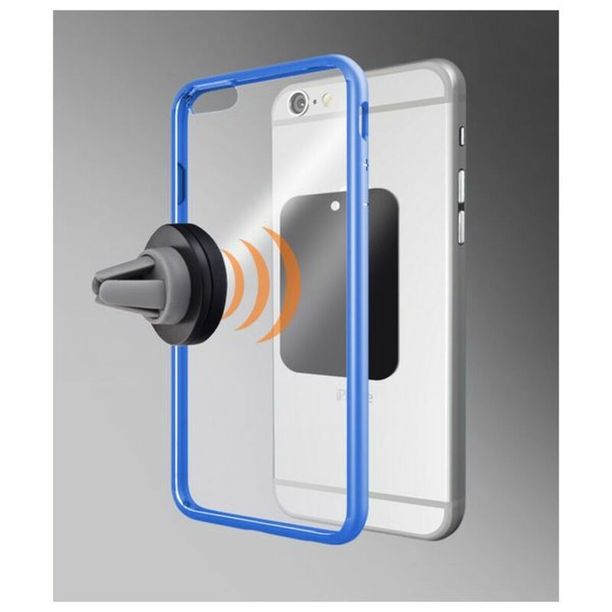 Μαγνητική Βάση για Κινητά για το Αυτοκίνητο KSIX 360º Μαύρο